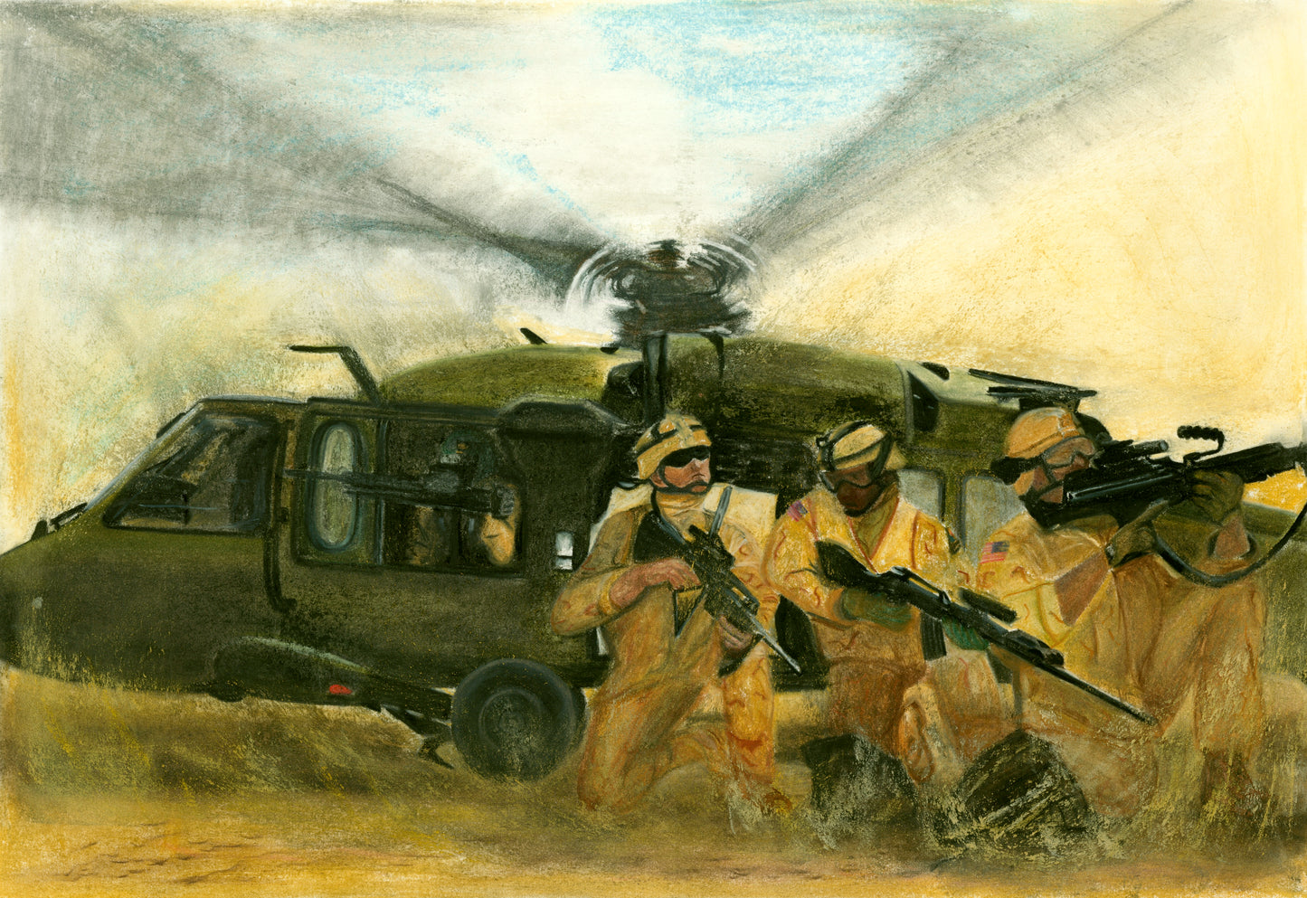 Blackhawk Dropping Troops at Cobra